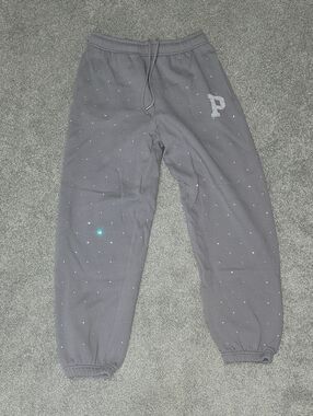 VS PINK Rhinestone Joggers, SMALL